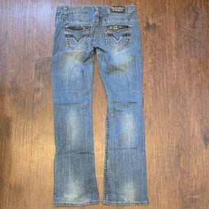 Rock & Roll Cowgirl Denim Jeans with Embellished Details 27x 34